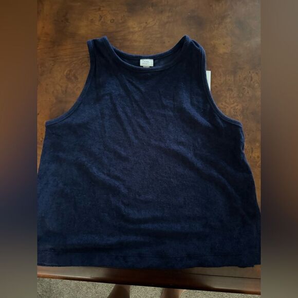 A New Day Terry Tank Top Navy Blue NWT Size M or L - Picture 2 of 12